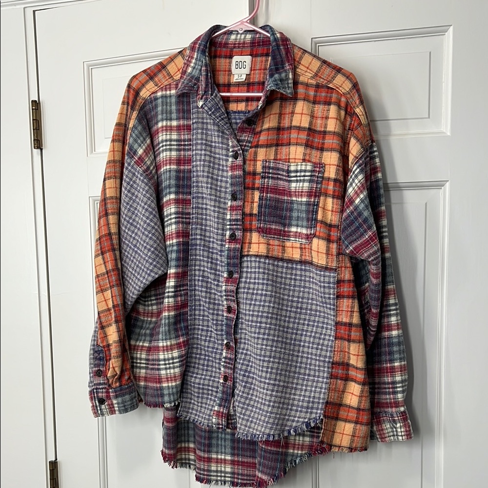 BDG Multicolor Plaid Button Down Shirt